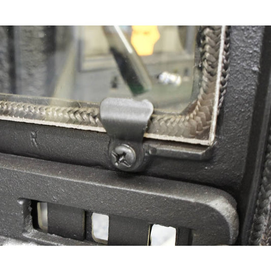 4 x Stove Glass Clips Wood Burner Multi Fuel Stoves Spare Parts Fits Most Models - S4U®