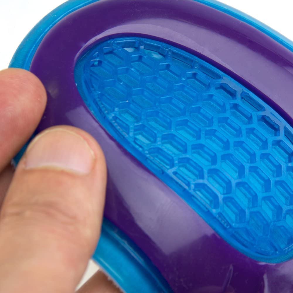 Ortho Foot Cushion Gel Silicone for Men and Women Replacement Inserts for Sports Shoes Trainers Work Boots Quality Shock Absorption Orthotic Arch Support Small Pair