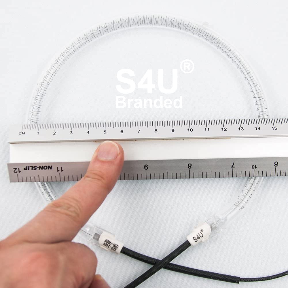 UNIVERSAL HALOGEN OVEN COOKER HEATING ELEMENT BULB with 3x Clips (1200/1400w) - -22CM LEADS- S4U®