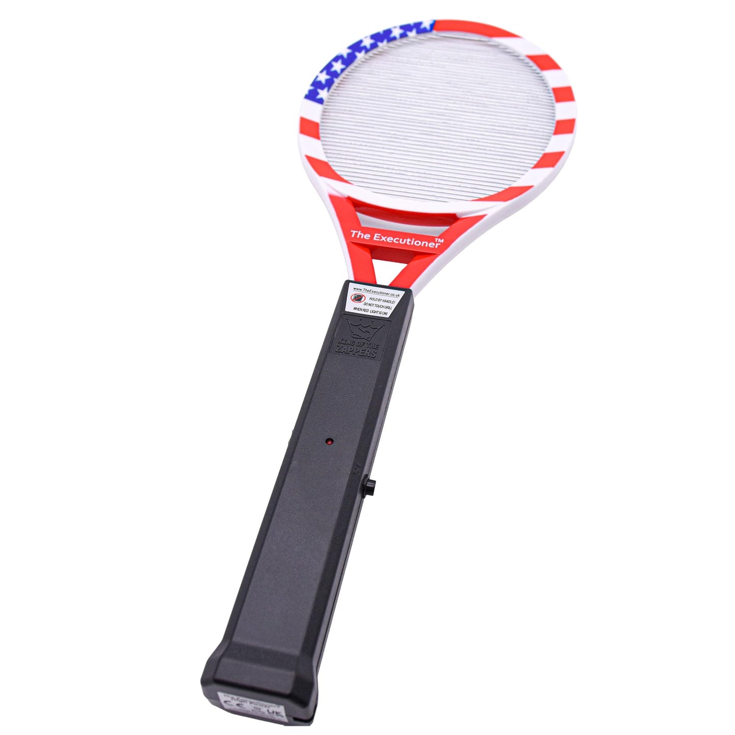 The Executioner USA Flag Electric Fly Swatter Bug Zapper Racket Fly Wasp Mosquito Insect Killer Single Layer Pest Control for Indoor and Outdoor