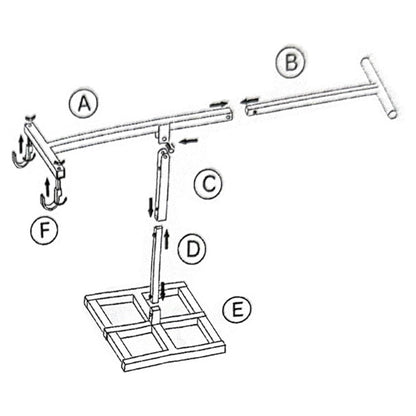 Manual Bin Compactor for Wheelie Bins Heavy Duty Rubbish & Recycling Waste Crusher Easy Outdoor Trash Compression Dustbin Squasher Hand Tool 240L