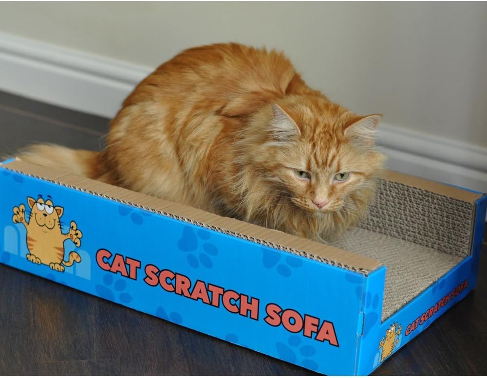 Cat Bed Scratcher Luxury Pet Scratching Lounge Sofa Corrugated Cardboard Beds Indoor Cats Scratch Lounger Catnip