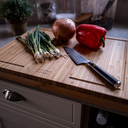 Counter Edge Bamboo Chopping Board Wooden Chopping Boards for Kitchen Cutting Boards Durability and Strength 100% Natural Durable Bamboo Masters & Burrell