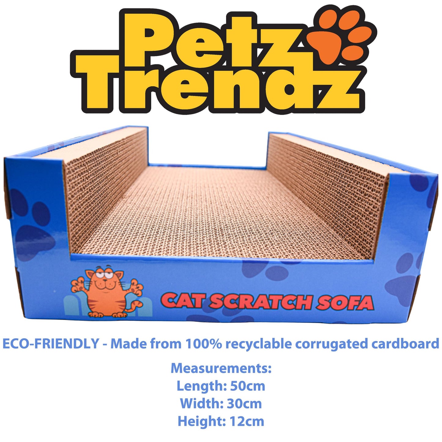 Cat Bed Scratcher Luxury Pet Scratching Lounge Sofa Corrugated Cardboard Beds Indoor Cats Scratch Lounger Catnip