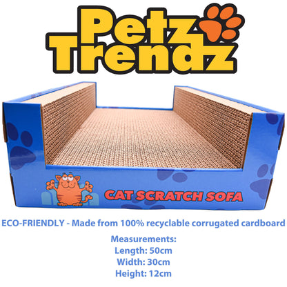 Cat Bed Scratcher Luxury Pet Scratching Lounge Sofa Corrugated Cardboard Beds Indoor Cats Scratch Lounger Catnip