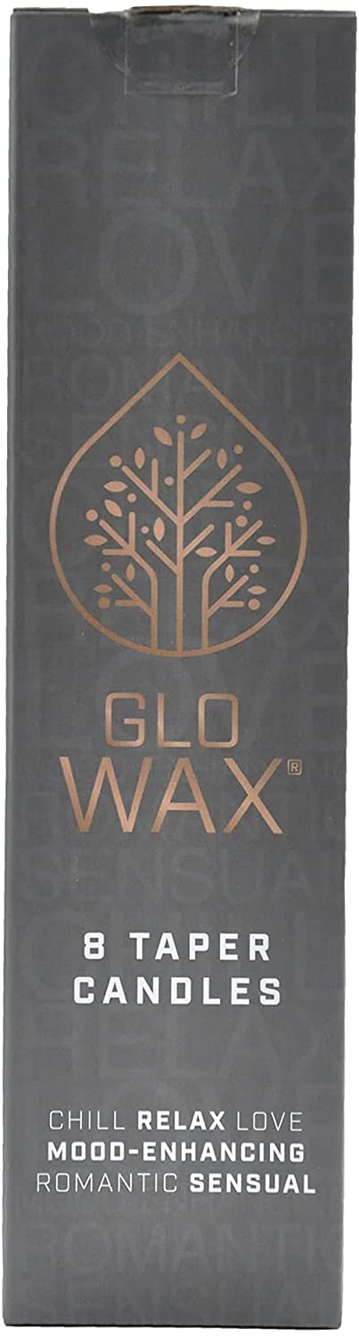 Glo-Wax Tapered Dinner Candles Ivory or White Dripless Unscented 8 Hour Long Burning Time 2.2 x 30cm Classic Decorative Wedding Romantic Tall Candles