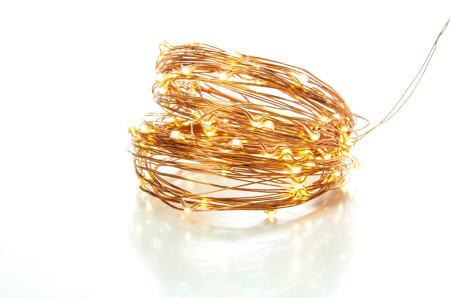 100 LED Fairy Lights 10.5M Now with 105 LEDs 8 Function USB Power Supply Copper & Black Wire S4U