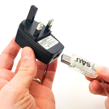 100 LED Fairy Lights 10.5M Now with 105 LEDs 8 Function USB Power Supply Copper & Black Wire S4U