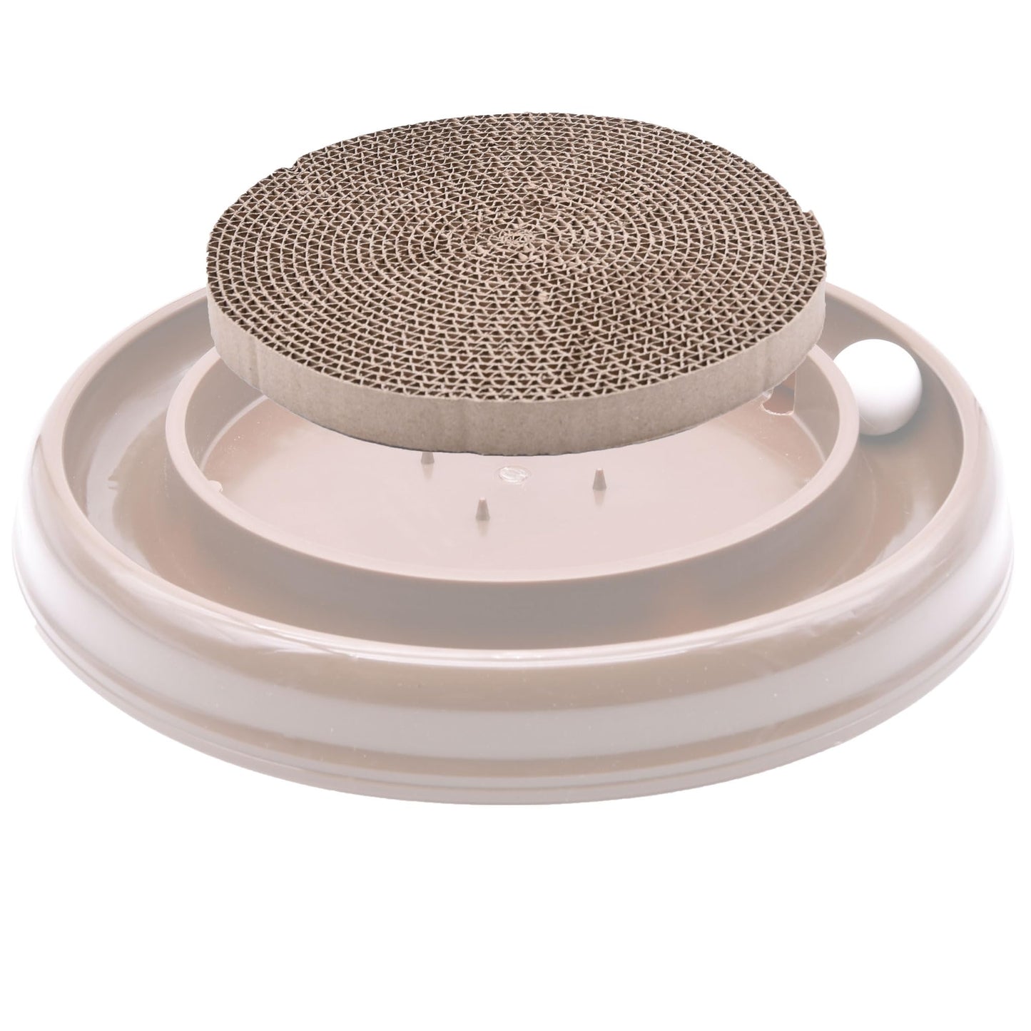 Cat Scratch Pads Round Cardboard Replacement Scratcher Insert Refill Scratching Pad 25.8cm Diameter Catnip Included Pack of 5