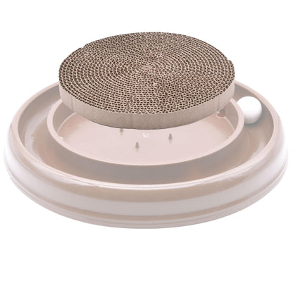 Cat Scratch Pads Round Cardboard Replacement Scratcher Insert Refill Scratching Pad 25.8cm Diameter Catnip Included Pack of 5