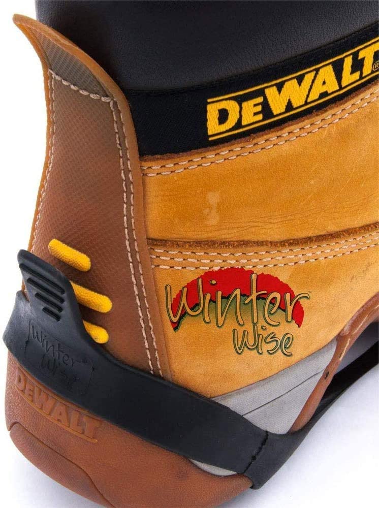 Winter Wise 10-STUD Ice Snow Grips, Anti Slip Winter Ice Cleats Universal Over-Shoe Spikes Stretch Fit Snow & Ice Crampons Traction Cleats Grips