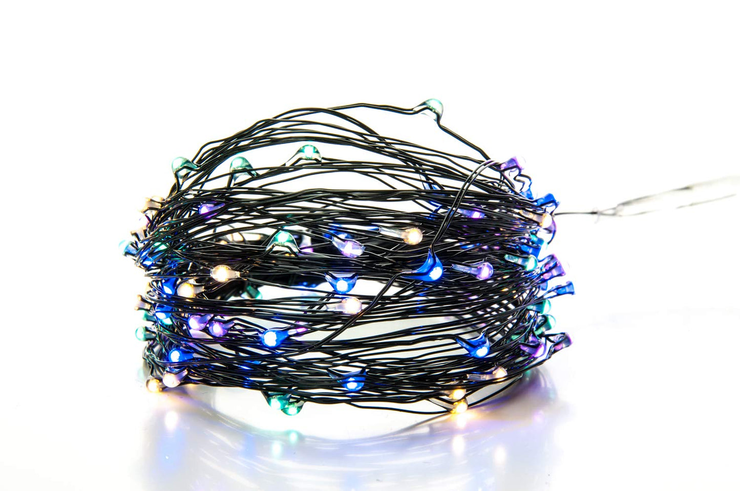 100 LED Fairy Lights 10.5M Now with 105 LEDs 8 Function USB Power Supply Copper & Black Wire S4U