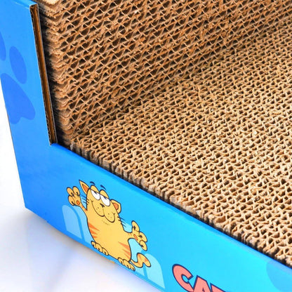 Cat Bed Scratcher Luxury Pet Scratching Lounge Sofa Corrugated Cardboard Beds Indoor Cats Scratch Lounger Catnip