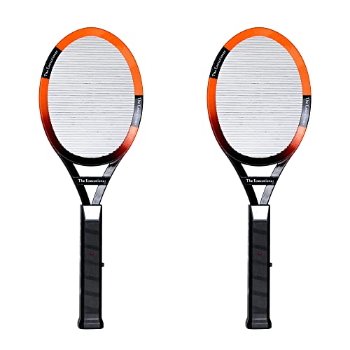 The Executioner Twin Pack Electric Bug Zapper Fly Swatter Wasp, Mosquito, Bug, Insect Killer Single Layer Racket Efficient Zapping Indoor Outdoor Long Handle 50cm (The Executioner 2 Pack)