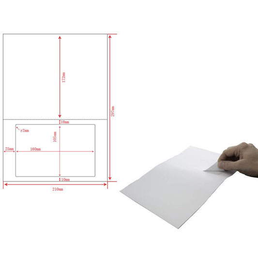 Royal Mail Click & Drop Paper Labels - A4 Integrated Labels Style S19 Sticky Label Paper 90 GSM Address Label Peel Off and Stick Dispatch Note 105mm x 160mm