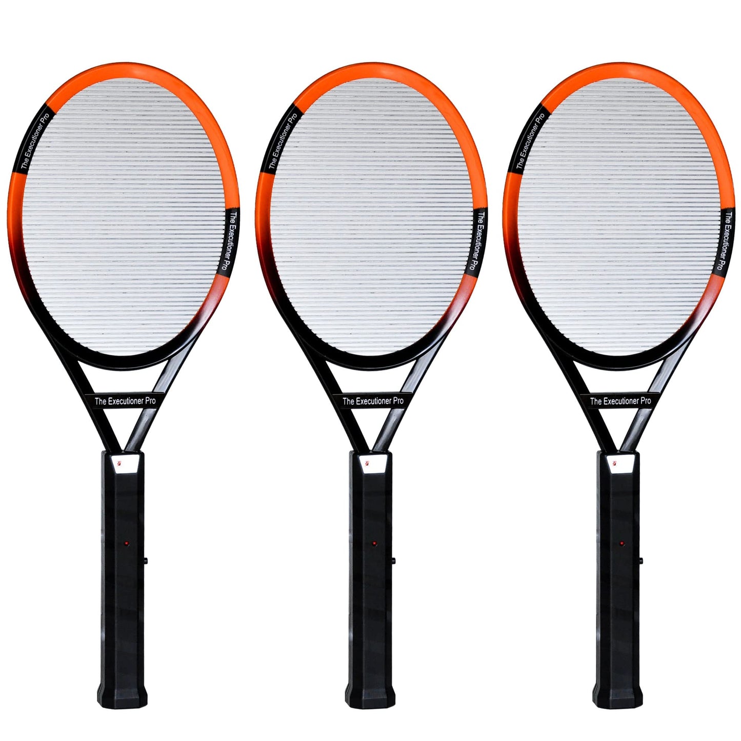 The Executioner Pro 3 Pack Electric Bug Zapper Fly Swatter Wasp, Mosquito, Bug, Insect Killer Single Layer Racket Efficient Zapping Indoor Outdoor Long Handle 56cm (The Executioner Pro 3 Pack)
