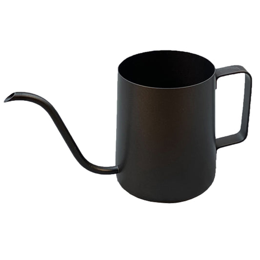 Gooseneck Coffee Pot 12oz 350ml Coffee Master Stainless Steel with Long Narrow Spout Hand Drip Kettle Pour Over Coffee and Tea Pot - Black