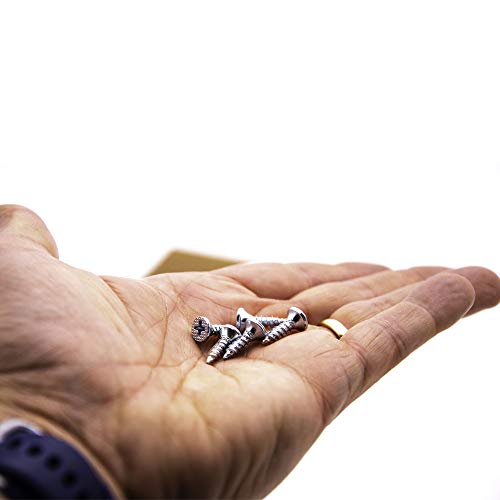 Compatible Elite Performance Wood Screw 3.5x16mm box 120 Silver with countersunk head for Fence Spikes Masters & Burrell