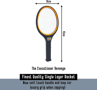 The Executioner Electric Fly Swatter Bug Zapper Racket Fly Wasp Mosquito Insect Killer Single Layer Pest Control for Indoor and Outdoor