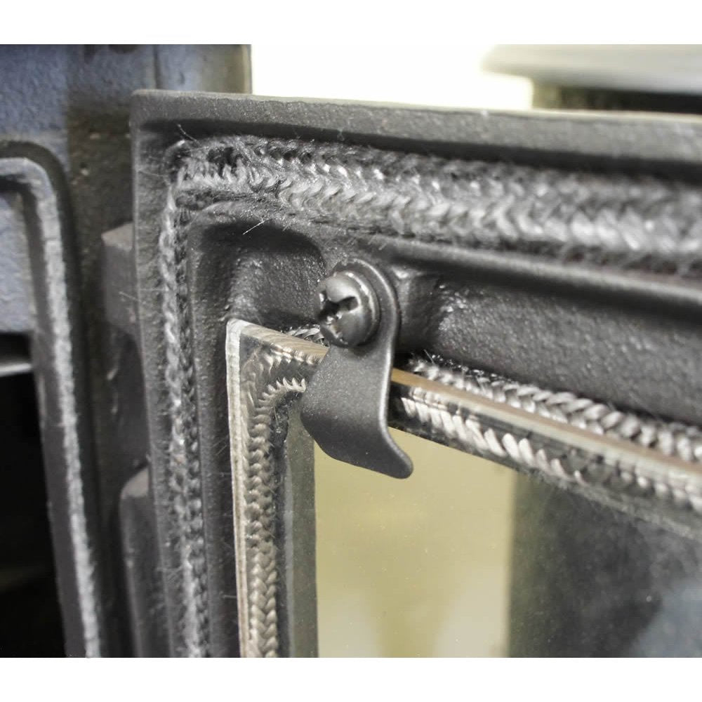 4 x Stove Glass Clips Wood Burner Multi Fuel Stoves Spare Parts Fits Most Models - S4U®