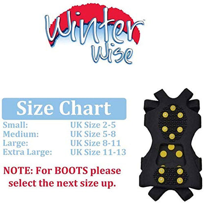 Winter Wise® Ice Snow Studs, Anti Slip Winter Ice Grippers Universal 20 Extra Studs