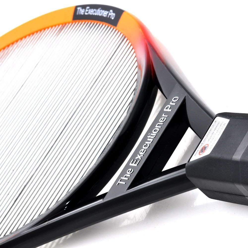 The Executioner Pro 3 Pack Electric Bug Zapper Fly Swatter Wasp, Mosquito, Bug, Insect Killer Single Layer Racket Efficient Zapping Indoor Outdoor Long Handle 56cm (The Executioner Pro 3 Pack)