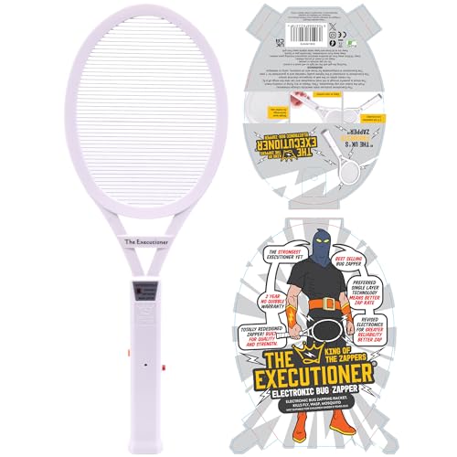 The Executioner Electric Fly Swatter Bug Zapper Racket Fly Wasp Mosquito Insect Killer Single Layer Pest Control for Indoor and Outdoor