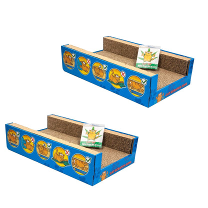 Cat Bed Scratcher Luxury Pet Scratching Lounge Sofa Corrugated Cardboard Beds Indoor Cats Scratch Lounger Catnip