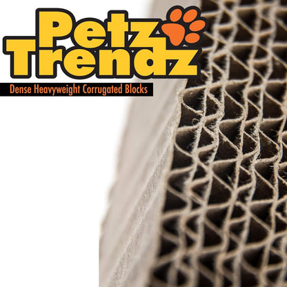 Cat Bed Scratcher Luxury Pet Scratching Lounge Sofa Corrugated Cardboard Beds Indoor Cats Scratch Lounger Catnip