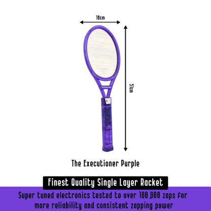 The Executioner Fly Zapper Mosquito, Wasp, Bug, Insect Killer Swatter Electric Fly Zapper Racket Single Layer for Efficient Zapping Indoor Outdoor