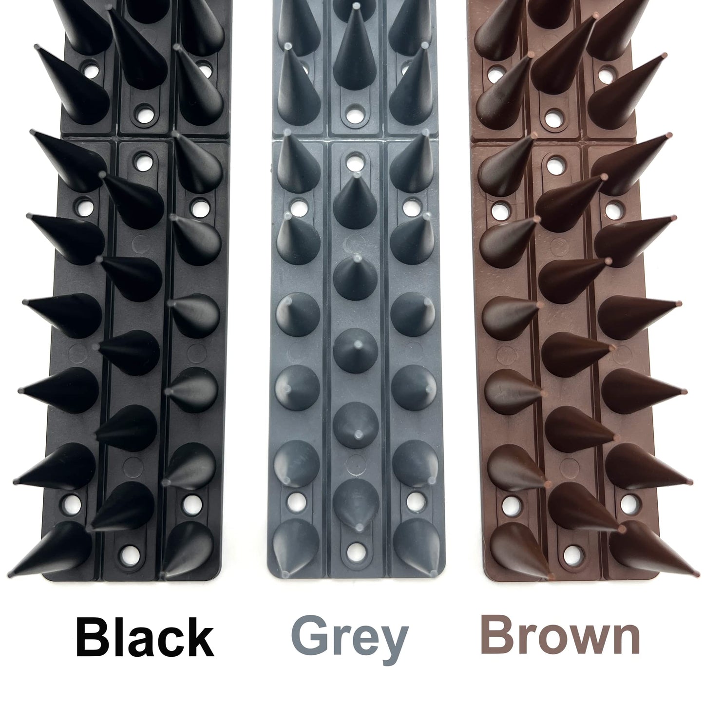 Fence Wall Spikes Garden Tall Bird Spikes Cat Pigeon Deterrent Coverage of Approx.16M Per Box Anti Climb 44 x 4.3 x 3.8cm Warning Sign Included & Screws