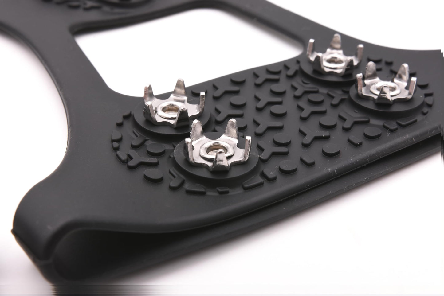 Winter Wise Ice Grips for Shoes and Boots 10-Stud Anti Slip Winter Ice Grippers Universal Slip-on Stretch Fit Snow Shoes & Ice Spikes Traction Cleats Crampons