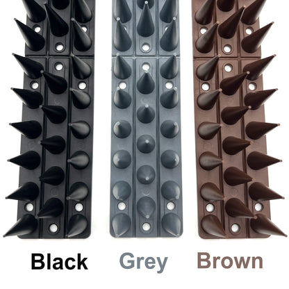 Fence Wall Spikes Garden Tall Bird Spikes Cat Pigeon Deterrent Coverage of Approx.16M Per Box Anti Climb 44 x 4.3 x 3.8cm Warning Sign Included & Screws
