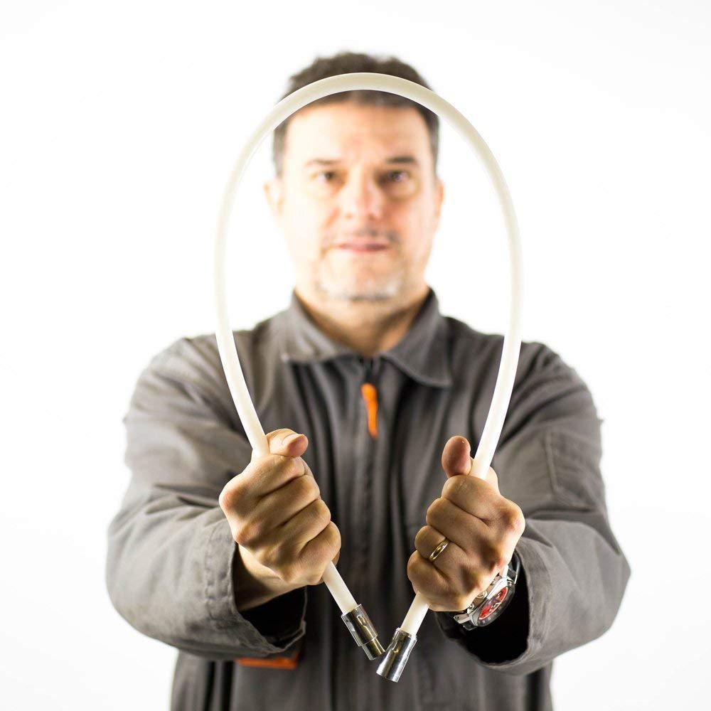 Chimney Typhoon Power Sweeping Set Flexible Nylon Rods & Brush Head Rotary Drill Drive Chimney Kit Flue Cleaner Removes Soot