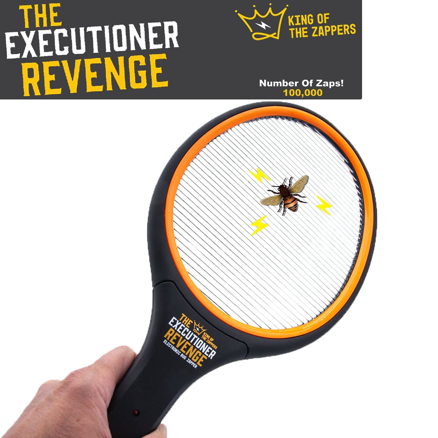 The Executioner Electric Fly Swatter Bug Zapper Racket Fly Wasp Mosquito Insect Killer Single Layer Pest Control for Indoor and Outdoor