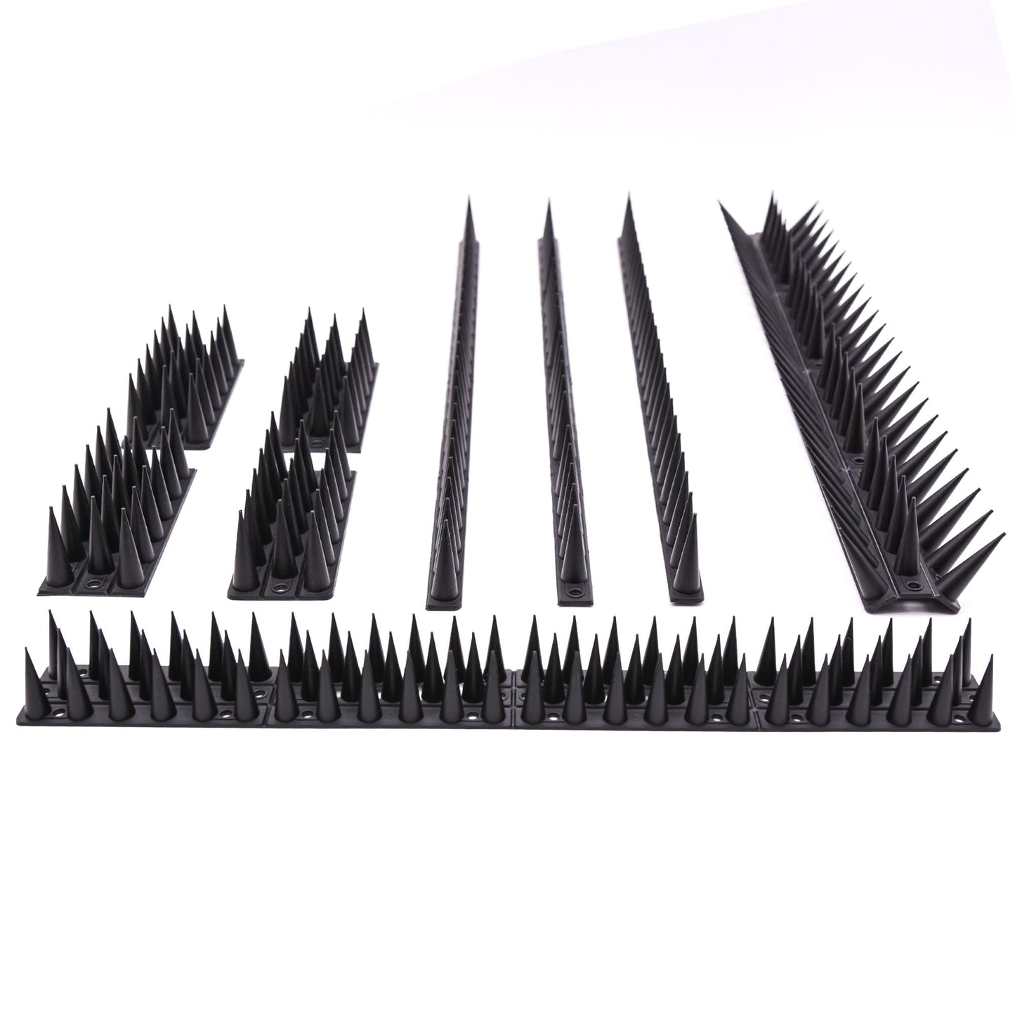 Fence Wall Spikes Garden Tall Bird Spikes Cat Pigeon Deterrent Coverage of Approx.16M Per Box Anti Climb 44 x 4.3 x 3.8cm Warning Sign Included & Screws