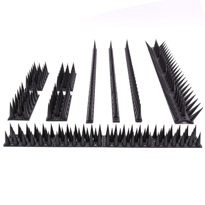 Fence Wall Spikes Garden Tall Bird Spikes Cat Pigeon Deterrent Coverage of Approx.16M Per Box Anti Climb 44 x 4.3 x 3.8cm Warning Sign Included & Screws