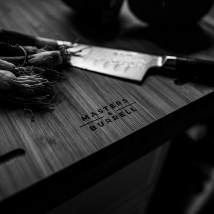 Counter Edge Bamboo Chopping Board Wooden Chopping Boards for Kitchen Cutting Boards Durability and Strength 100% Natural Durable Bamboo Masters & Burrell