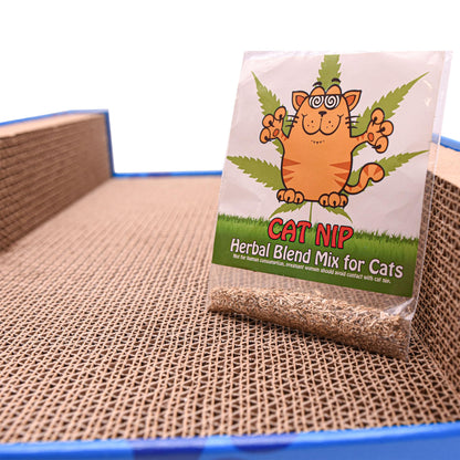 Cat Bed Scratcher Luxury Pet Scratching Lounge Sofa Corrugated Cardboard Beds Indoor Cats Scratch Lounger Catnip