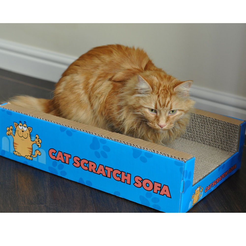 Cat Bed Scratcher Luxury Pet Scratching Lounge Sofa Corrugated Cardboard Beds Indoor Cats Scratch Lounger Catnip