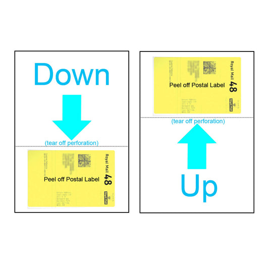 Royal Mail Click & Drop Paper Labels - A4 Integrated Labels Style S19 Sticky Label Paper 90 GSM Address Label Peel Off and Stick Dispatch Note 105mm x 160mm