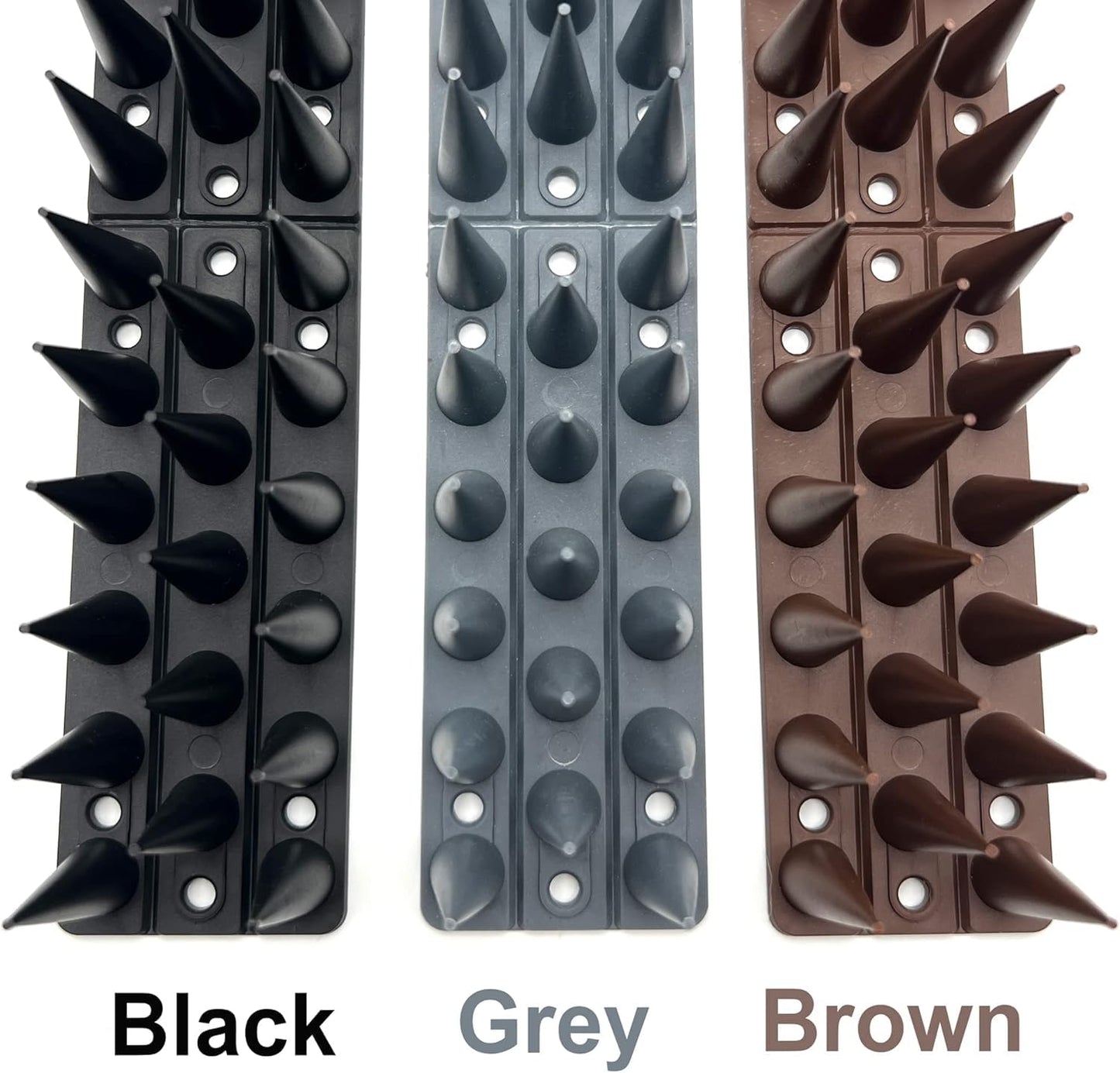 Fence Wall Spikes Garden Tall Bird Spikes Cat Pigeon Deterrent Coverage of Approx.16M Per Box Anti Climb 44 x 4.3 x 3.8cm Warning Sign Included & Screws