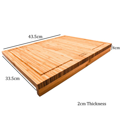 Counter Edge Bamboo Chopping Board Wooden Chopping Boards for Kitchen Cutting Boards Durability and Strength 100% Natural Durable Bamboo Masters & Burrell