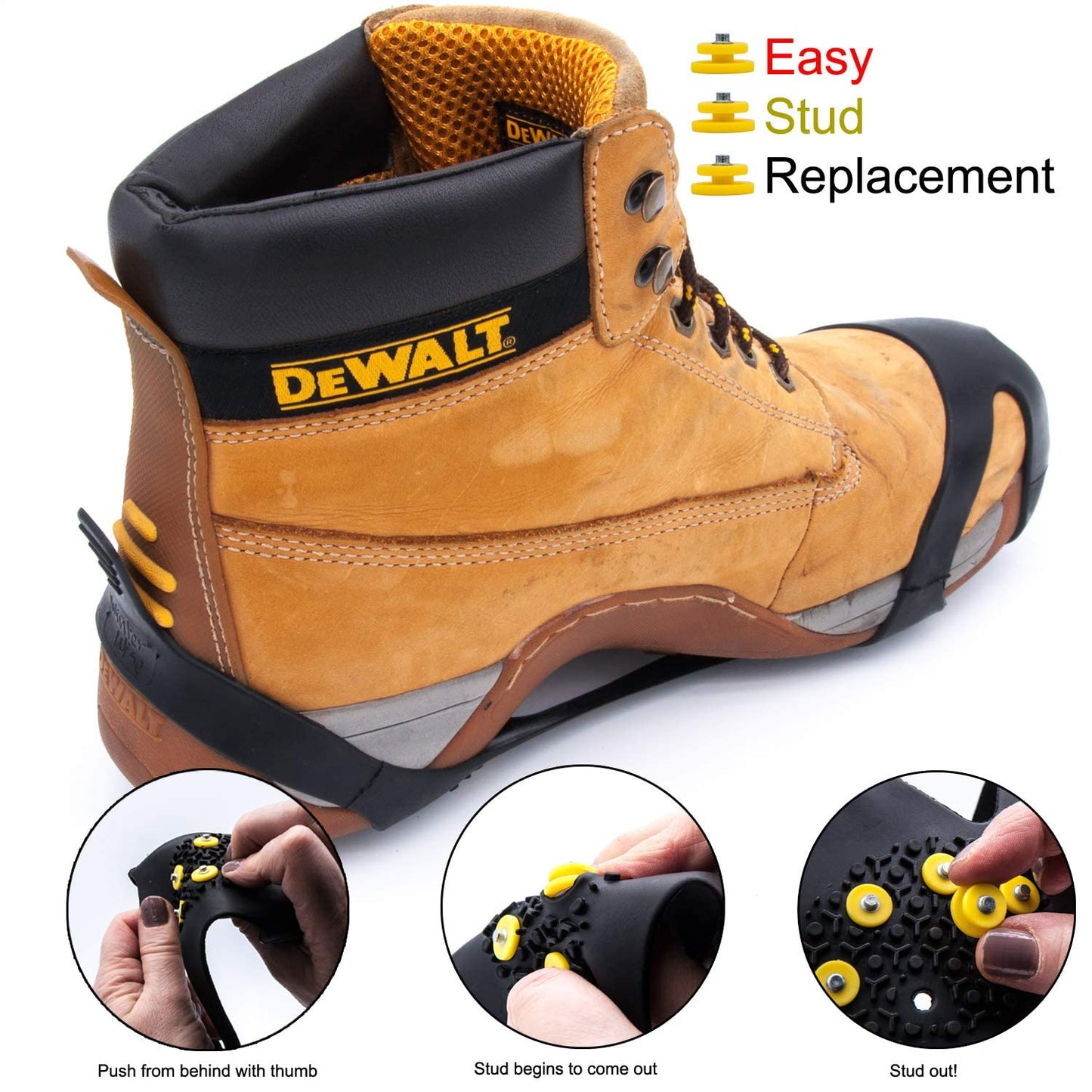 Winter Wise® Ice Snow Studs, Anti Slip Winter Ice Grippers Universal 20 Extra Studs